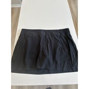Athleta Black Active Skort Plus Size 22 Tennis Golf Hiking Skirt with Pockets